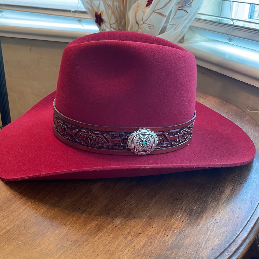 Charlie 1 Horse Hat company. Red